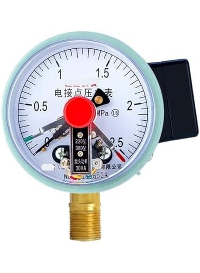YXC 100 Magnetic Assist Electric Contact Pressure Gauge 0 2 5 MPa 220V 380V 30VA - Image 1