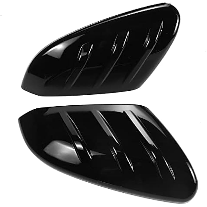 rayihni Mirror Cap Covers Mugen Style Compatible With Honda Civic 10Th 20162021AddOn Type Side Mirror Cover Glossy Black - Image 2