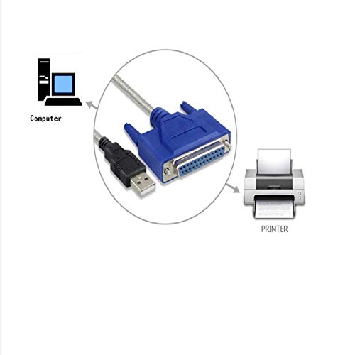 WESAPPINC USB to 25PIN DB25 Parallel Printer Cable Adapter USB to Female Connector IEEE 1284 Converter for Laptop Desktop PC Supports Windows, Mac OS, Linux, 5ft - Image 4