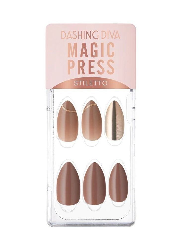 DASHING DIVA Dashing Diva Magic Press Delicate Gold | medium fresh shape  - Image 1