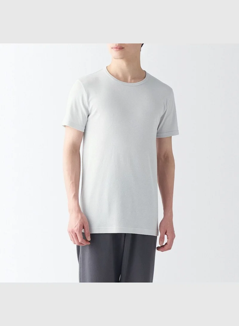 MUJI Moisture Wicking Cotton Crew Neck Short Sleeve T-Shirt