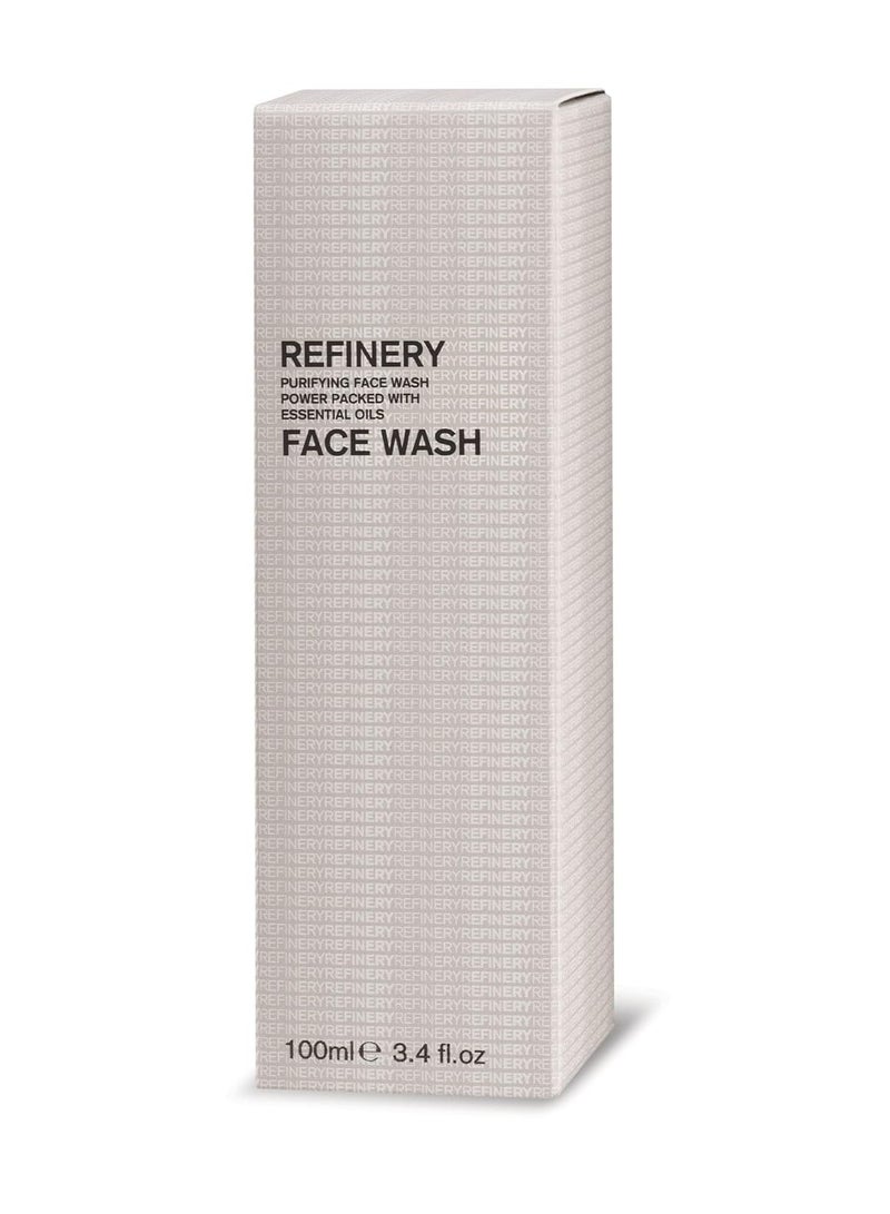 the refinery Aromatherapy Associates Refinery Face Wash. Bergamot and Spearmint Essential Oils. Balance, Purify and Deeply Cleanse Skin (3.4 fl oz) - Image 2