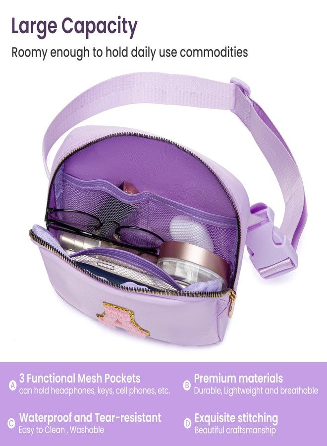 YQE Birthday Gifts for Girls, 4 5 6 7 8 9 10 11 12 13 Year Old Girl Gifts for Teens Kids Daughter Sister Her,Cute Fanny Pack Belt Bag Crossbody Bag Trendy Stuff for Girls Women Teen, Purple, 8 X 2 X 5.5 - Image 3