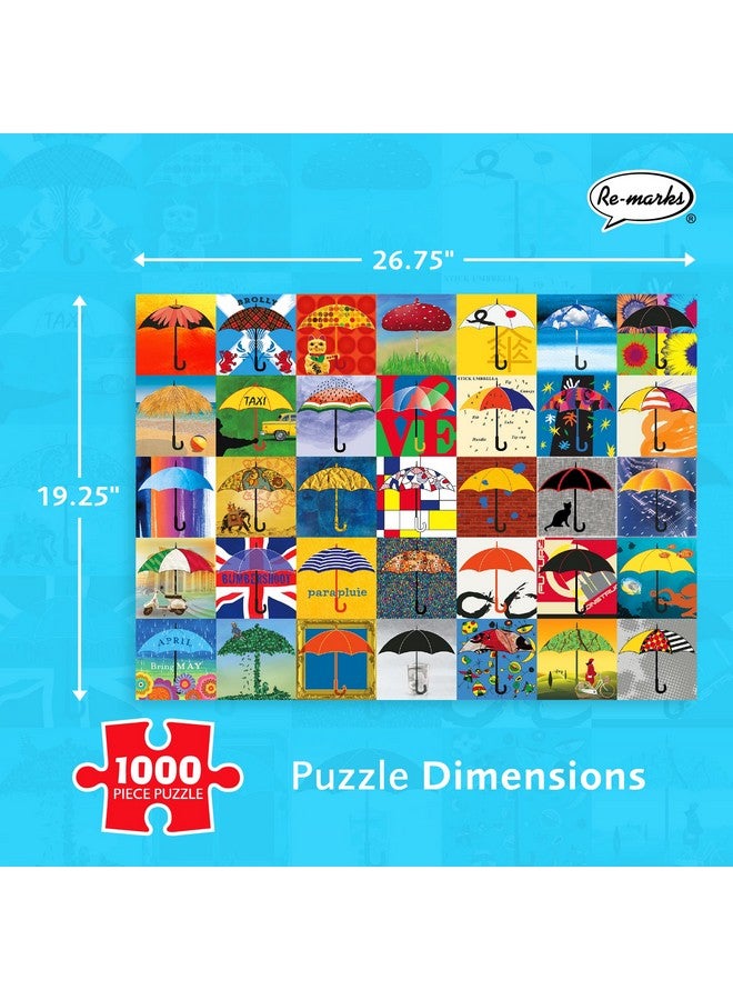 Re-marks Rainy Day Collage Puzzle, 1000-Piece Puzzle for All Ages - Image 3