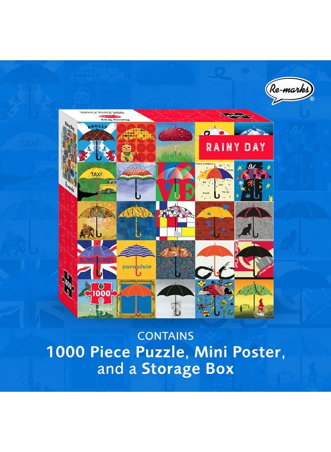 Re-marks Rainy Day Collage Puzzle, 1000-Piece Puzzle for All Ages - Image 2