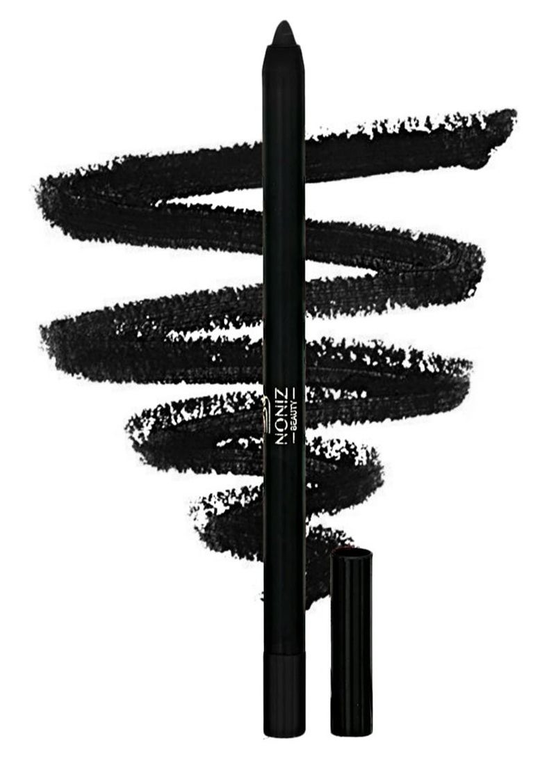 NONIZ BEAUTY NONIZ Solid Eyeliner Pencil - Long Lasting Waterproof Highly Pigmented Eye Liners - Matte Finish Eye Pencil - Unique Eye liner Creamy Texture (Black 01) - Image 1