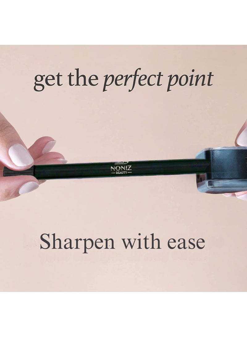 NONIZ BEAUTY NONIZ Solid Eyeliner Pencil - Long Lasting Waterproof Highly Pigmented Eye Liners - Matte Finish Eye Pencil - Unique Eye liner Creamy Texture (Black 01) - Image 5