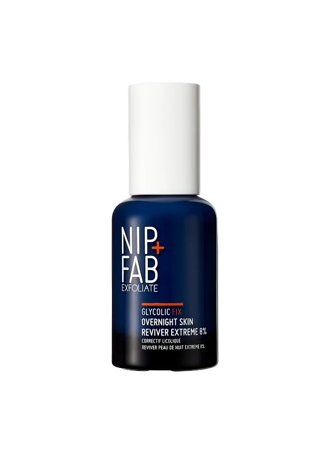 Nip + Fab Glycolic Fix Extreme Overnight Skin Reviver 8% 45Ml