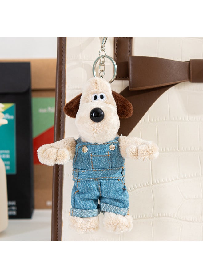 Leader Dog Doll Clothes Doll Plush Toy Keychain Car Interior Bag Pendant Cute Dog Gift-Specifications:Pink Sweater Small Pendant Master Dog-Color:15CM  - Image 5