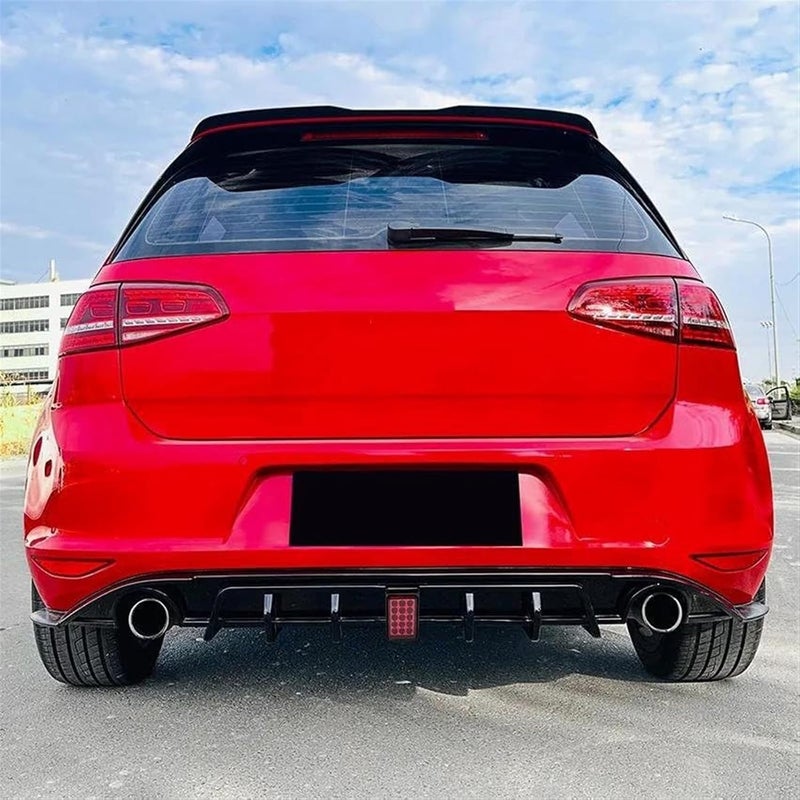 QASULER Rear Bumper Spoiler for VW Golf 7 - Image 3
