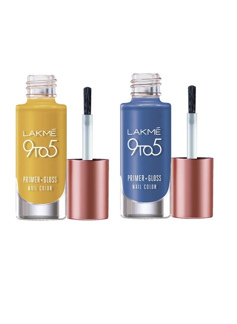 Lakmé 9 To 5 Primer   Gloss Nail Colour and Lakmé 9 To 5 Primer   Gloss Nail Colour Combo