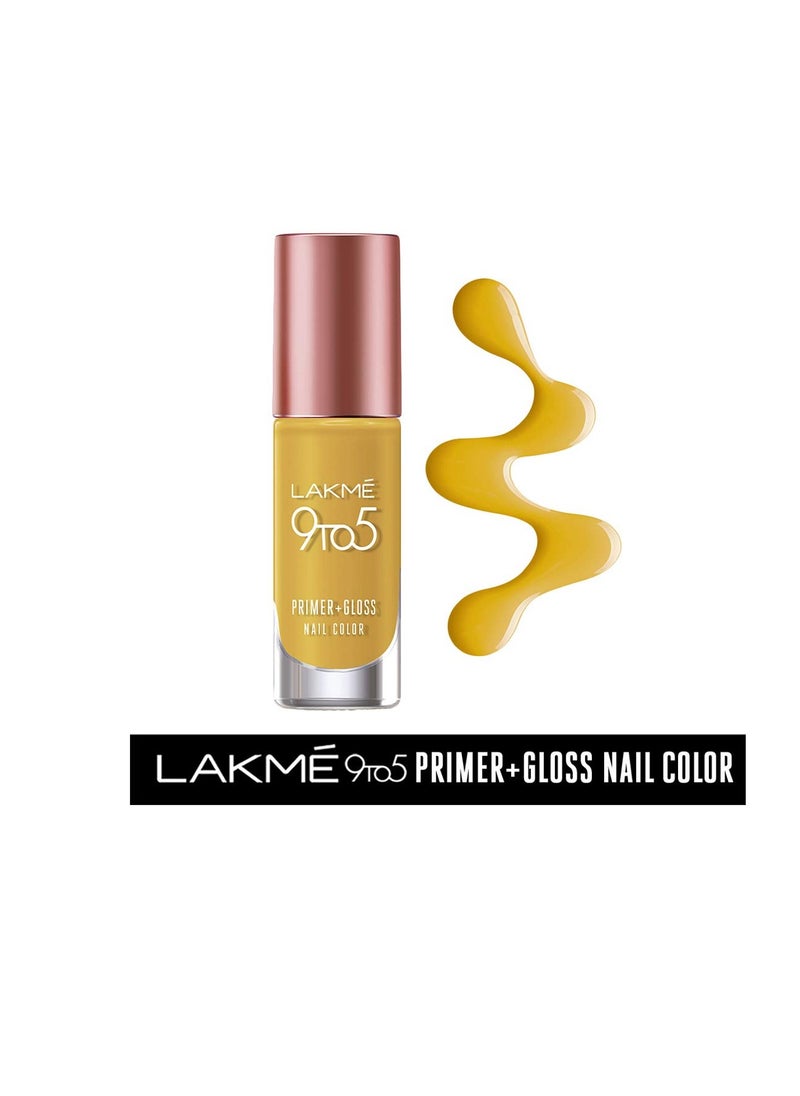 LAKME - Lakmé 9 To 5 Primer   Gloss Nail Colour and Lakmé 9 To 5 Primer   Gloss Nail Colour Combo - Image 1
