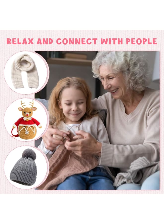 14 Sizes Crochet Hooks Set with Case, Ergonomic Aluminum Handle Crochet Hooks Needles for Arthritic Hands, Smooth Knitting Needles for Superior Results. Best Gift! … - Image 2