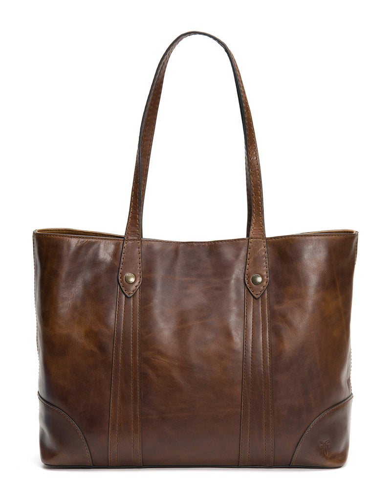 Frye womens Melissa Shopper Tote Shoulder Handbag, Dark Brown, One Size US - Image 1
