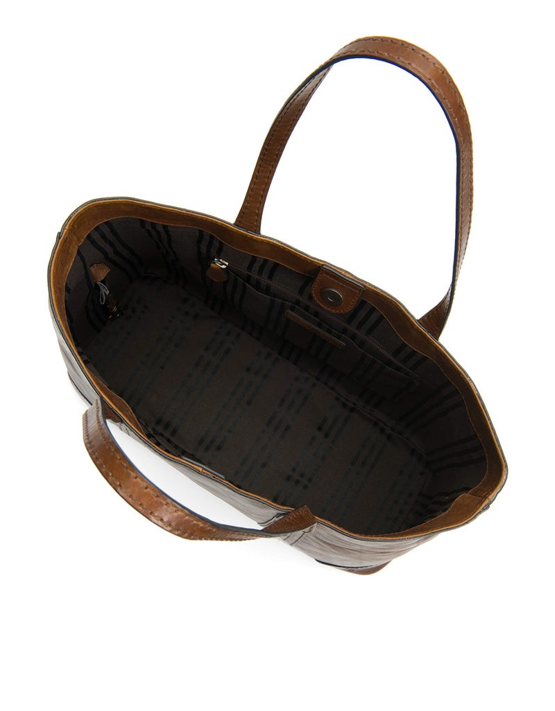 Frye womens Melissa Shopper Tote Shoulder Handbag, Dark Brown, One Size US - Image 4