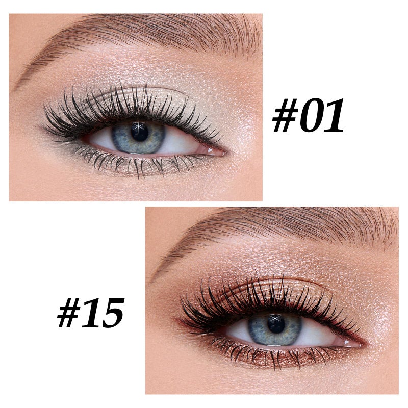 Boobeen Eyeshadow Pencil Crayon Waterproof Stick Shimmer Cream Pen - Create Glitter Eye Makeup, Easy to Use (01#+15#) - Image 2