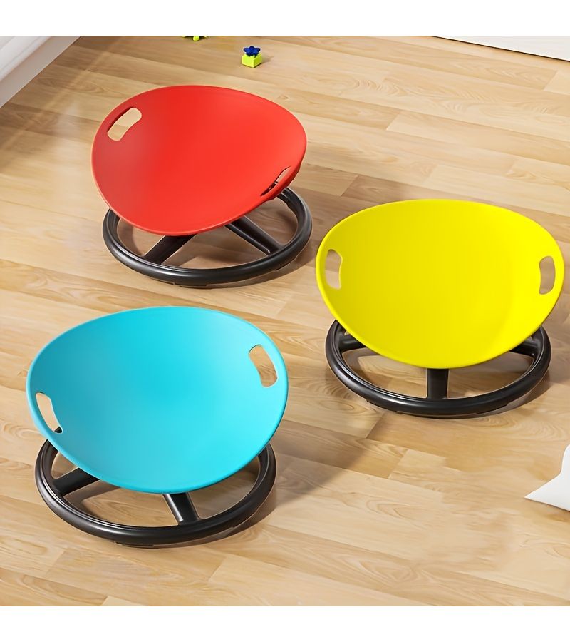 كرسي التوازن المستدير الممدود Ergonomic Blue Plastic لللياقة البدنية والتدريب التناسق للمنزل والصالات الرياضية سعة تحميل محدودة - Image 1