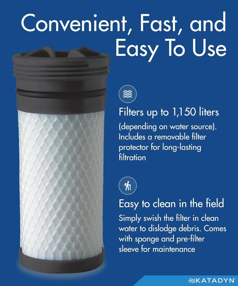 Katadyn Hiker Pro Replacement Water Filter Cartridge - White - Image 4