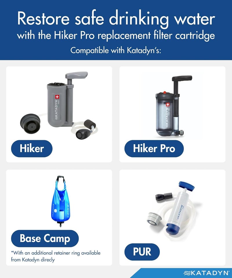 Katadyn Hiker Pro Replacement Water Filter Cartridge - White - Image 2