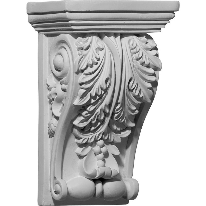 Ekena Millwork COR05X03X08ED 5 1/4-Inch W x 3 1/4-Inch D x 8 3/8-Inch H Edinburgh Corbel , White - Image 1