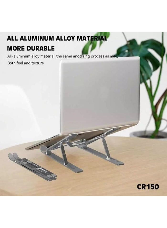 Lenyes CR150 Adjustable Laptop & Tablet Stand – Foldable, Durable, and Anti-Skid Design - Image 2