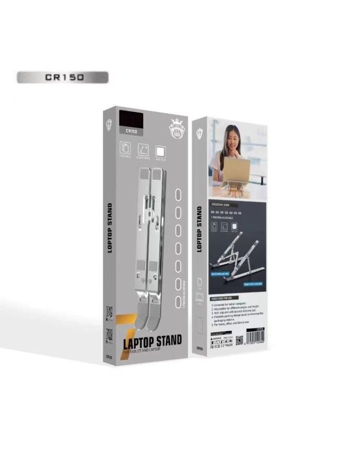 Lenyes CR150 Adjustable Laptop & Tablet Stand – Foldable, Durable, and Anti-Skid Design - Image 4