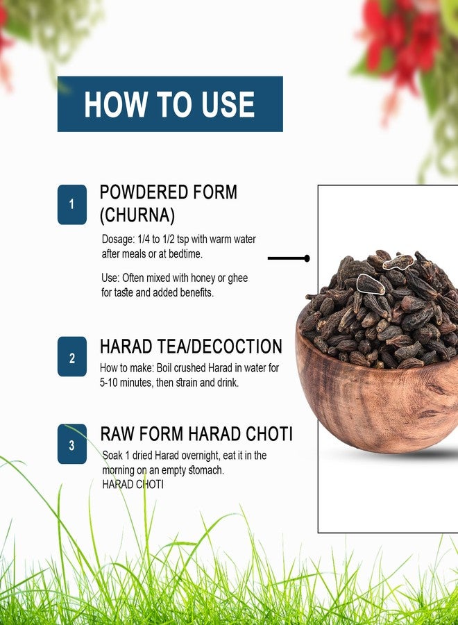 Brijbooti Harad Choti 200 Gram - Haritaki - Kadukkai - Karakkaya - Alalekayi - Kadukka - Haritaki Choti - Image 5