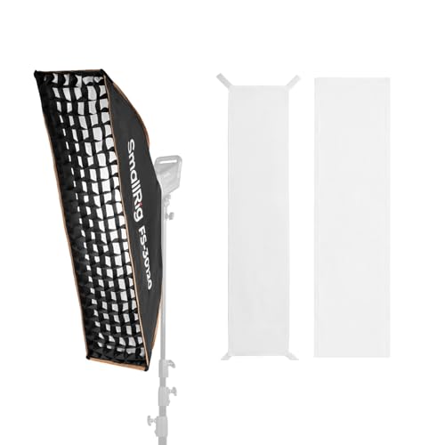 SMALLRIG 12 x 47 Quick Release Softbox Bowens FS30120 with DiffuserHoneycomb GridBag Softbox Compatible with SmallRig RC 220 pro for Bowens Mount COB Lights for Godox for Neewer 5370 - Image 1