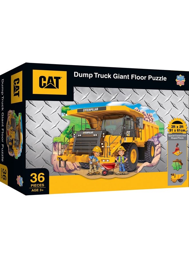 MasterPieces Floor Puzzle Jumbo Size 36 Piece Jigsaw Puzzle For Kids Caterpillar Dump Truck Tractor 3Ftx2Ft - Image 2