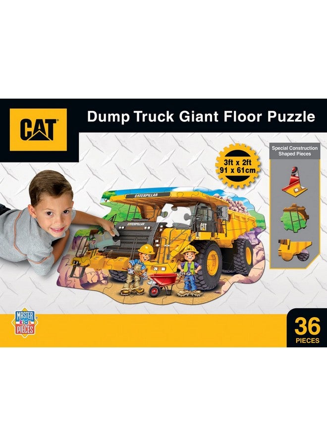 MasterPieces Floor Puzzle Jumbo Size 36 Piece Jigsaw Puzzle For Kids Caterpillar Dump Truck Tractor 3Ftx2Ft - Image 4