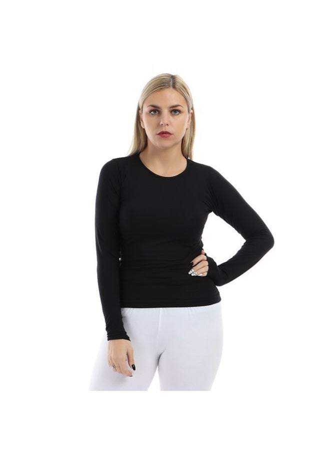 تيشرت بيزك قطن بيور مقاس لارچ - Image 1