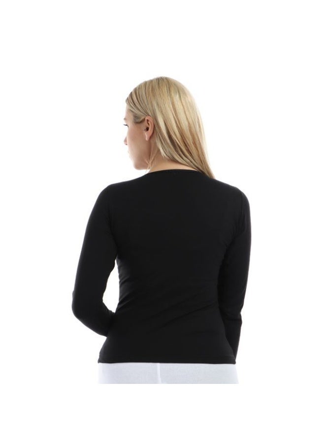 تيشرت بيزك قطن بيور مقاس لارچ - Image 2