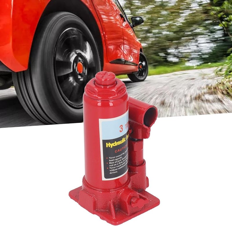 Bewinner 3 Ton Hydraulic Jack, Welded Bottle Jack with Pump Handle, Double Stage Sliders For Car Truck, Patented Bypass Mechanism, Machined Cylinders with Die Cut Threads, Serrated - Image 2