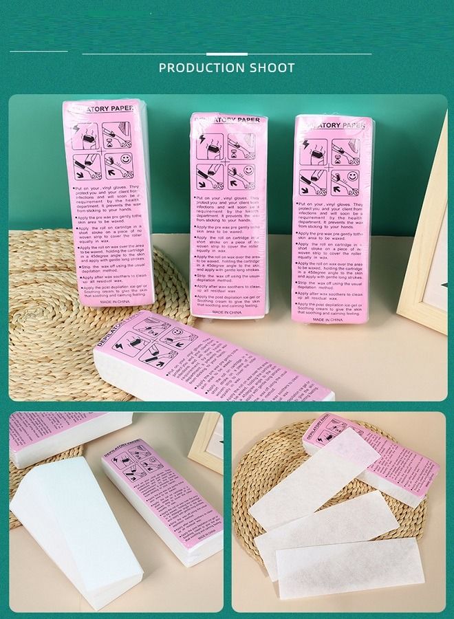 Generic 100-Piece Nonwoven Hair Removal Paper White 20x7xcm  - Image 5