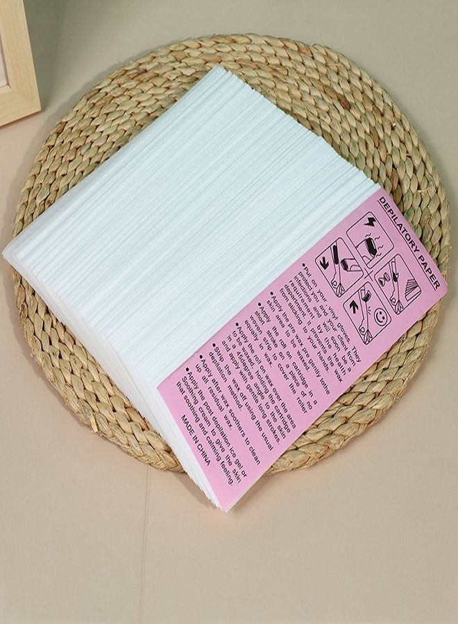 Generic 100-Piece Nonwoven Hair Removal Paper White 20x7xcm  - Image 2