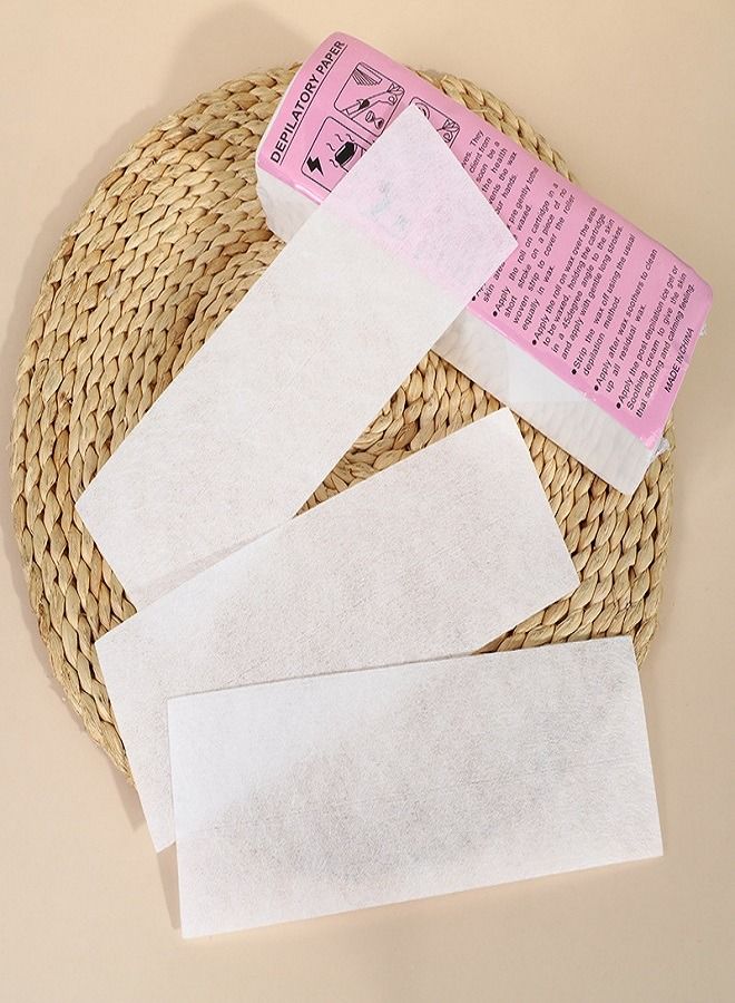 Generic 100-Piece Nonwoven Hair Removal Paper White 20x7xcm  - Image 3