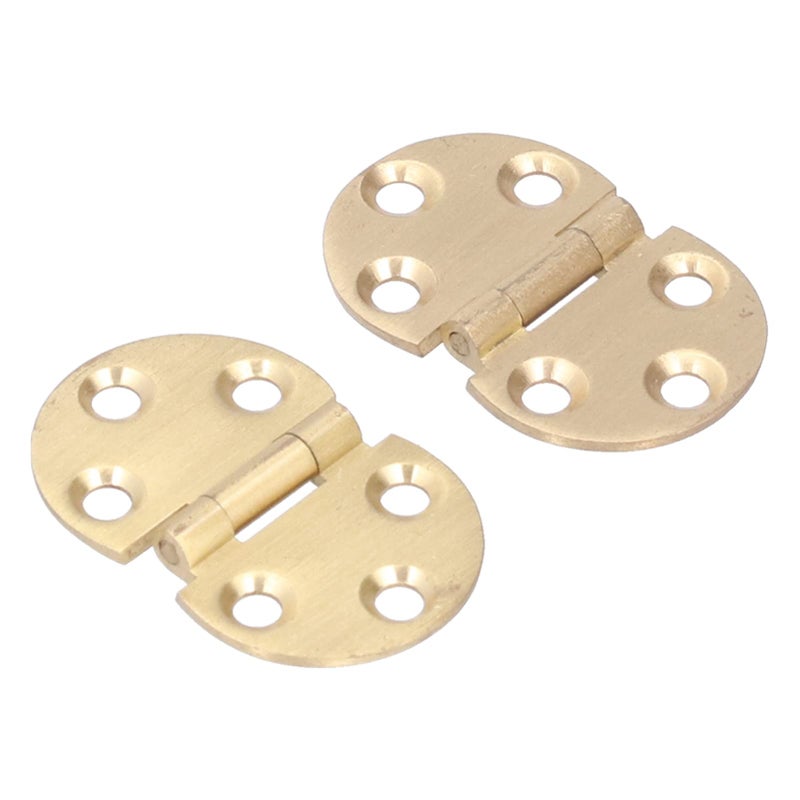 Foldable Table Mini Flap Hinge 2 Set 180 Degree Copper Hardware Furniture Accessory - Image 3