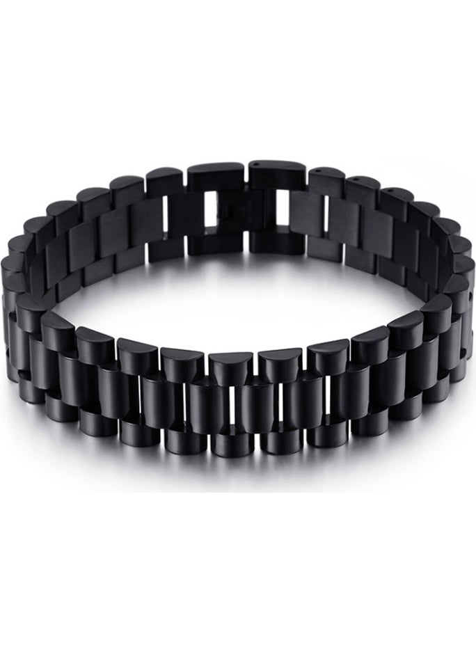 Black 316 L Steel Shiny and Matte Men's Bracelet EH89SY - pzsku/Z8F55638A95D5B38B3BC6Z/45/_/1731221381/f74687ab-a618-4847-921b-19d1b3b913e2