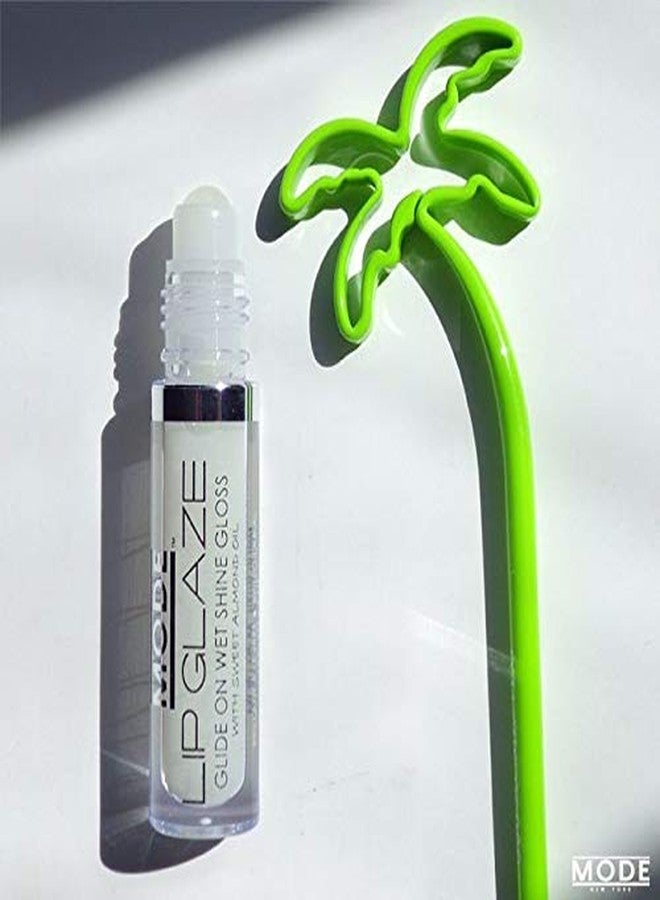 MODE Cosmetics MODE Lip Glaze Flavored Lip Gloss CARIBBEAN COCONUT Flavor Roll On Sweet Wet Delicious Nourishing Shine, Hydrating Moisturizing Natural Skincare Fruit Oils - Image 2