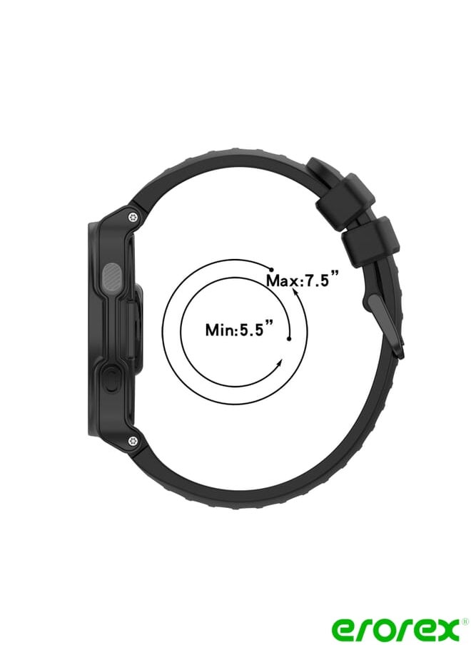 erorex - Watch Band For Garmin Approach S5 Two-Color Silicone - Image 1