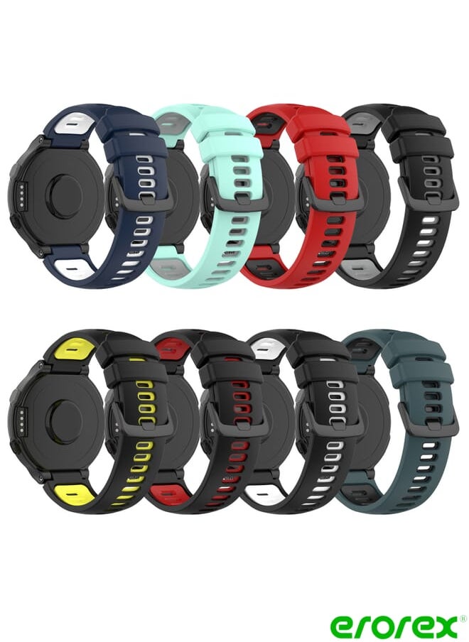 erorex - Watch Band For Garmin Approach S5 Two-Color Silicone - Image 1