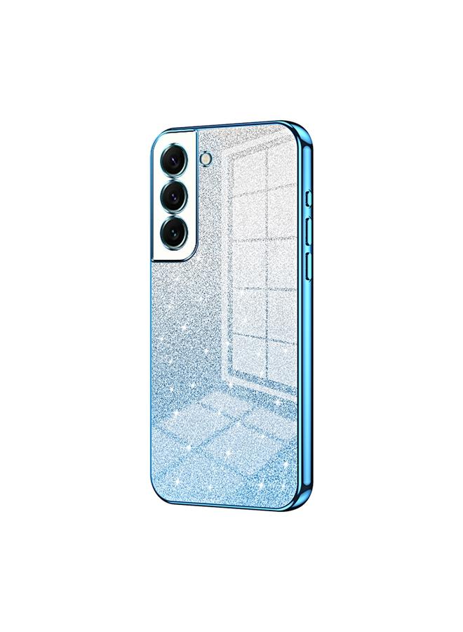 S-TOP Case For Samsung Galaxy S22+ 5G Gradient Glitter Powder Electroplated Phone Case - Image 1