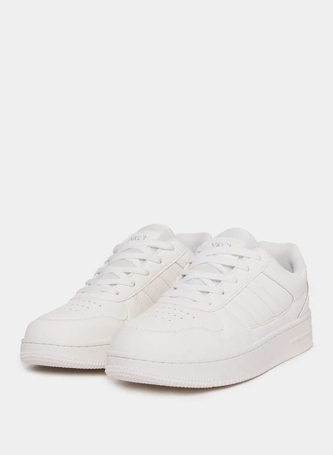 Styli Styli Stripe Skate Board Platform Sole Sneakers