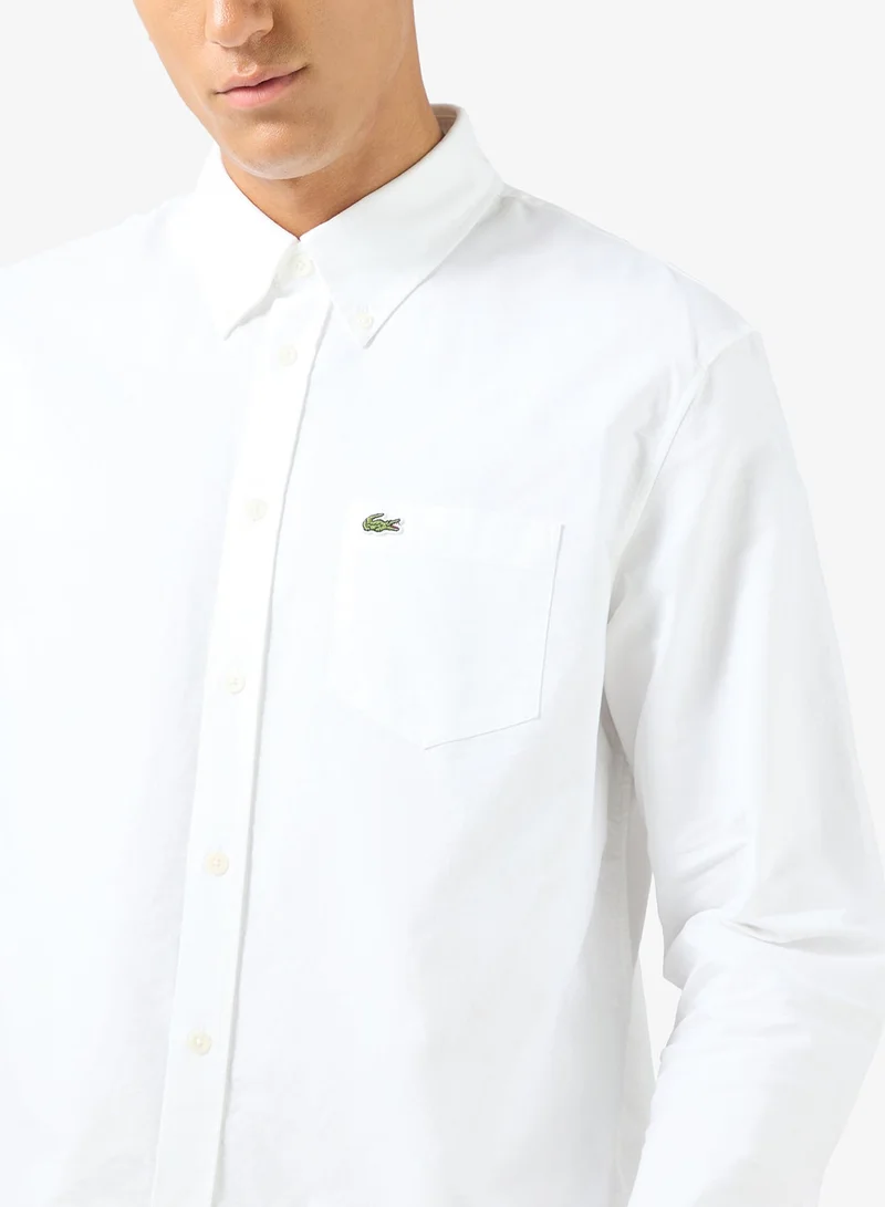 LACOSTE  Regular Fit Oxford Shirt for Men | Best Price UAE