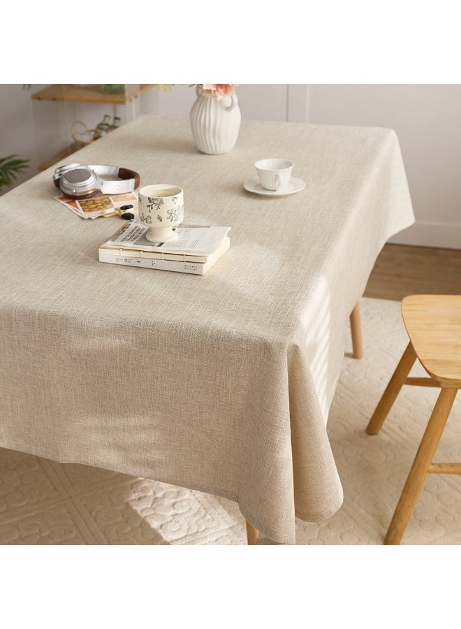 مفرش طاولة من القطن والكتان مع شرابات، لتناول الطعام في مطبخ المزرعة (55 بوصة × 70 بوصة) - Image 3