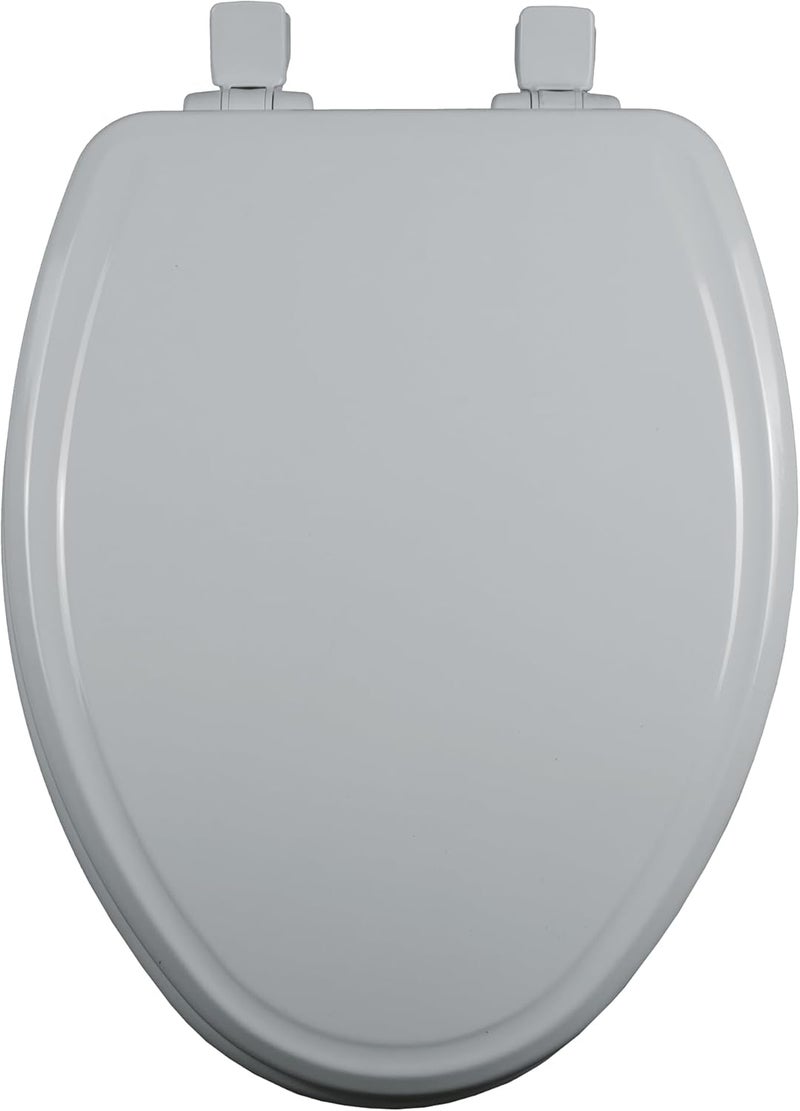 Bemis Ashland Modern Wood Toilet Seat with Decorative Edge, Slow Close, Secure Hinges, Made in USA, Elongated, White - Image 5