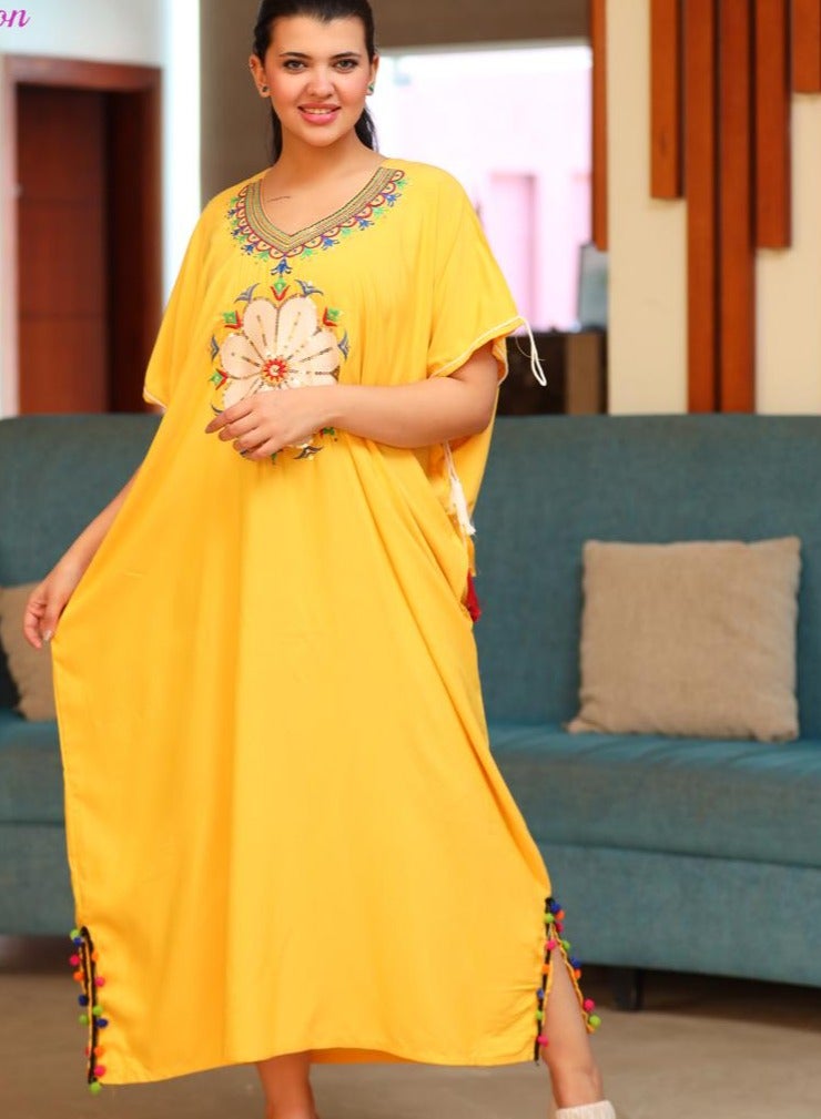 Brides Butterfly jalabiya with elegant embroidery A-470  - Image 2