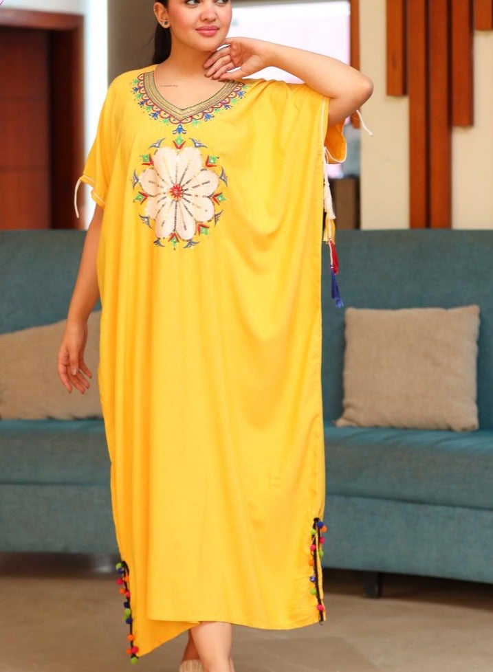 Brides Butterfly jalabiya with elegant embroidery A-470  - Image 1
