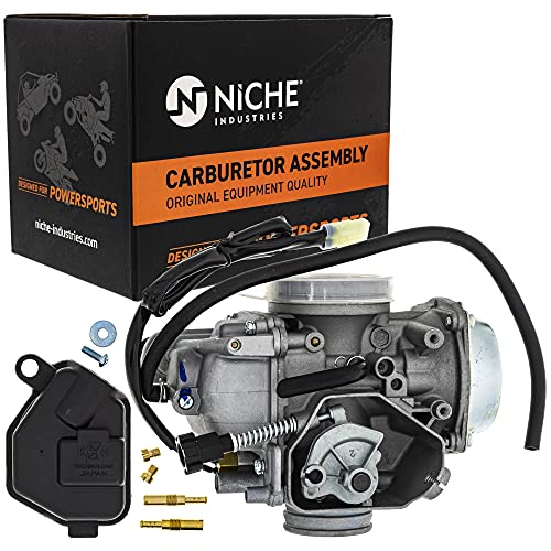 NICHE Carburetor For Honda Rancher 350 TRX350 Kawasaki Bayou 300 KLF300 16100-HN5-673 15003-1076 ATV - Image 2