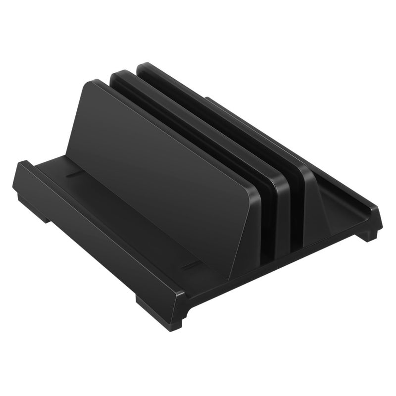 DOITOOL Laptop Vertical Stand Adjustable Holder Dual Slots Laptop Tablet Phone Desk Organizer - Image 2